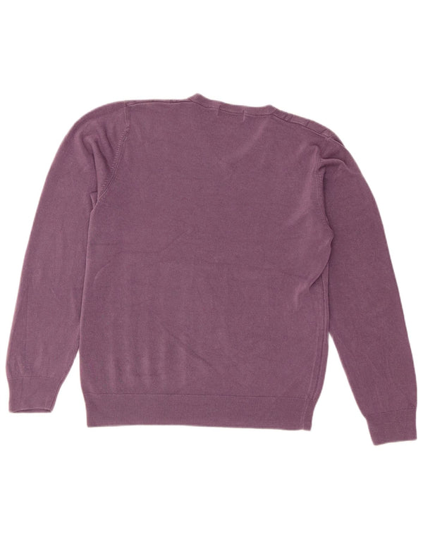 Marks & Spencer Dame V-hals sweater UK 14 Medium Lilla