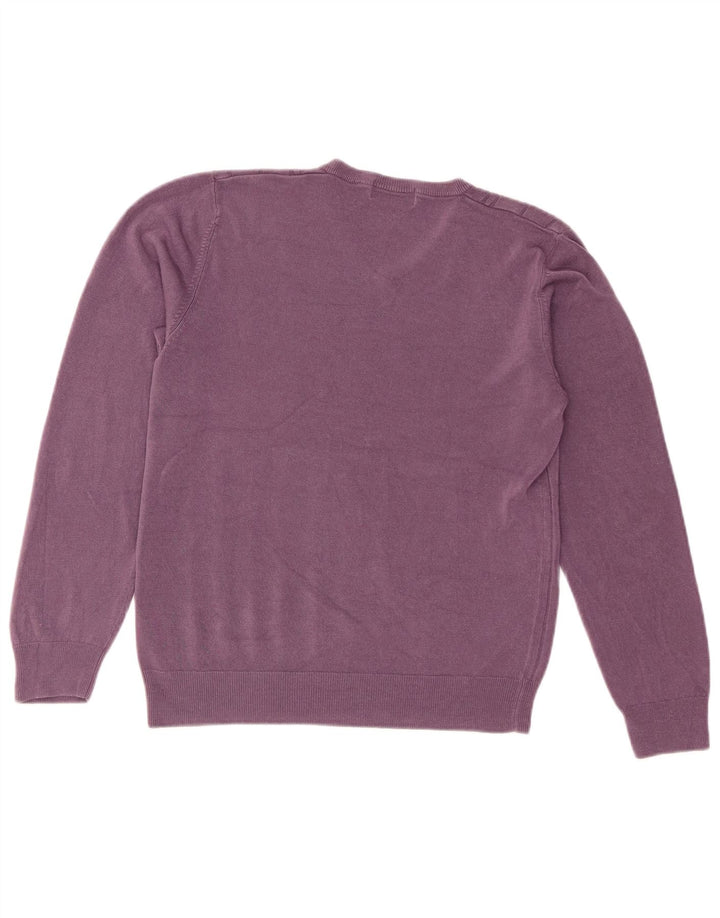 Marks & Spencer Dame V-hals sweater UK 14 Medium Lilla