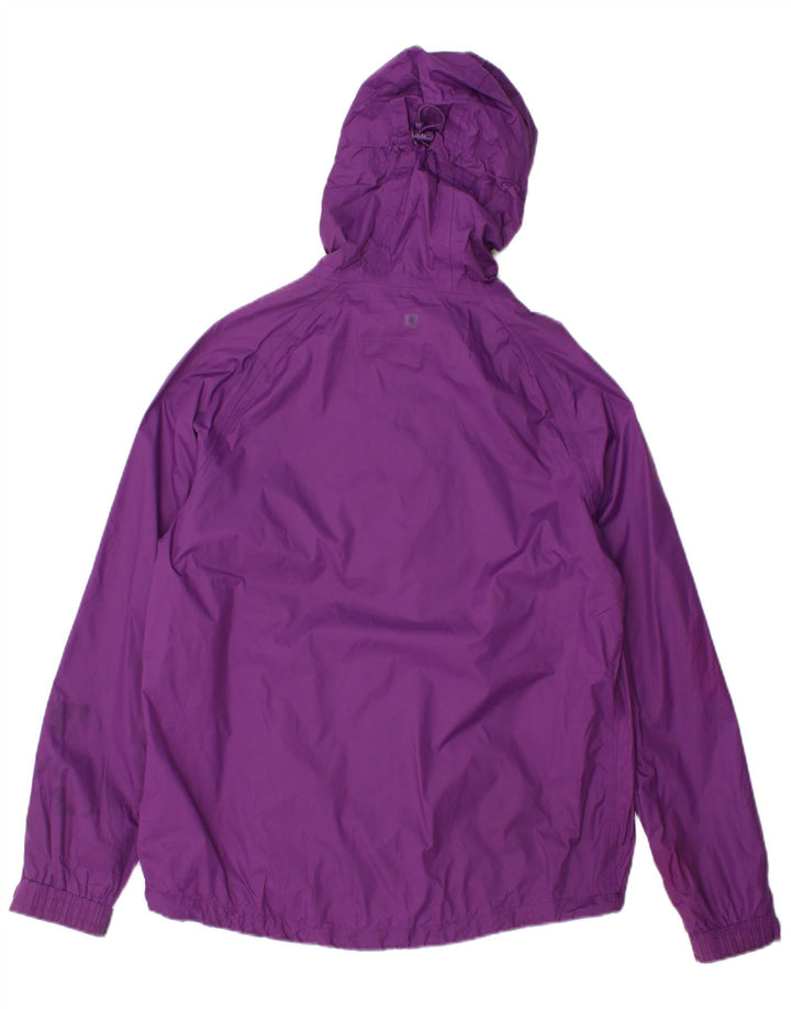 Mountain Warehouse Dame Regnjakke med hætte UK 12 Medium Lilla Nylon