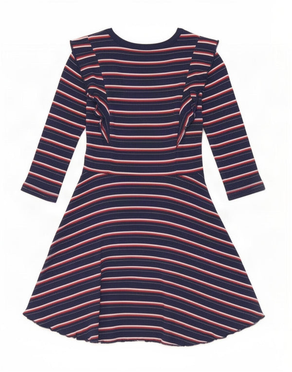Tommy Hilfiger Girls A-Line Kjole 6-7 År Lille Marineblå Stribet