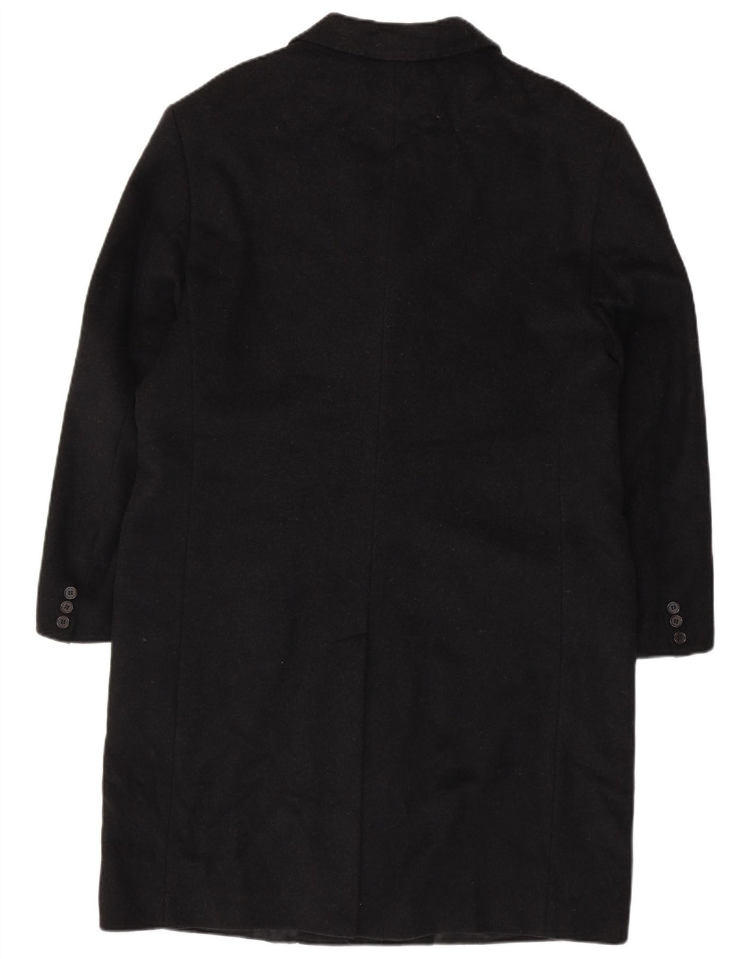 VINTAGE Herre Chesterfield Coat IT 54 2XL Sort Uld