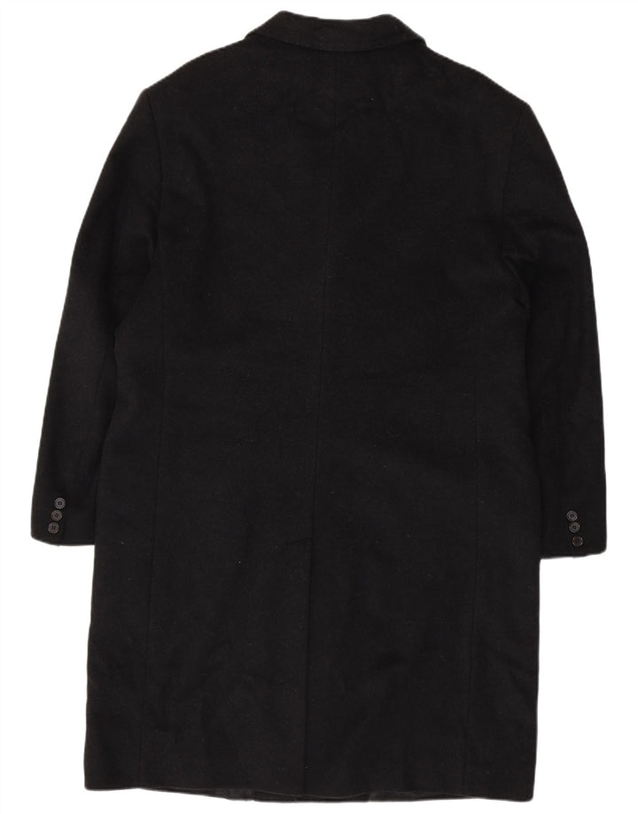 VINTAGE Herre Chesterfield Coat IT 54 2XL Sort Uld