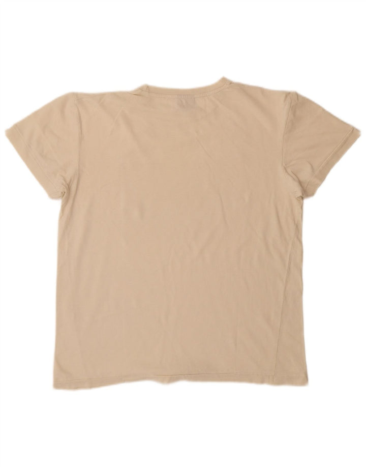 Levi's Grafisk T-shirt top til kvinder UK 14 Medium Beige