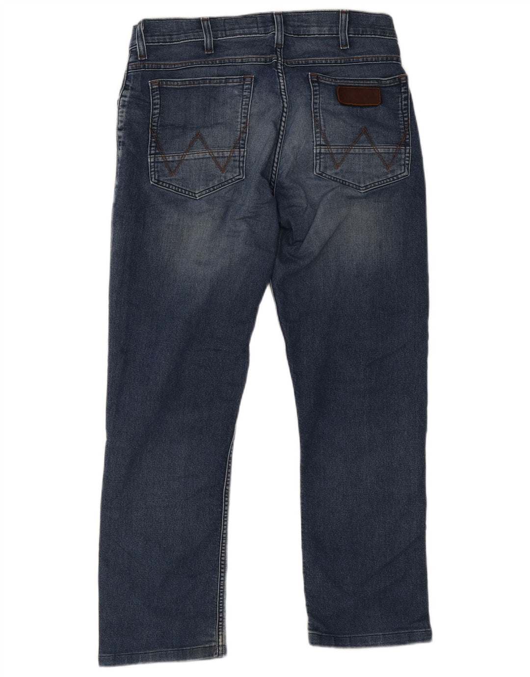 Wrangler Herre Greensboro Straight Jeans W30 L30 Blå