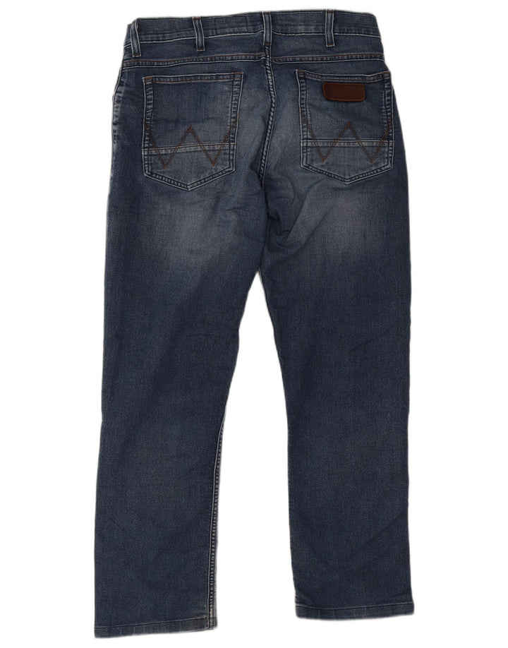 Wrangler Herre Greensboro Straight Jeans W30 L30 Blå