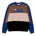 Fila Herre grafisk sweatshirt Jumper Lille flerfarvet Colourblock Bomuld