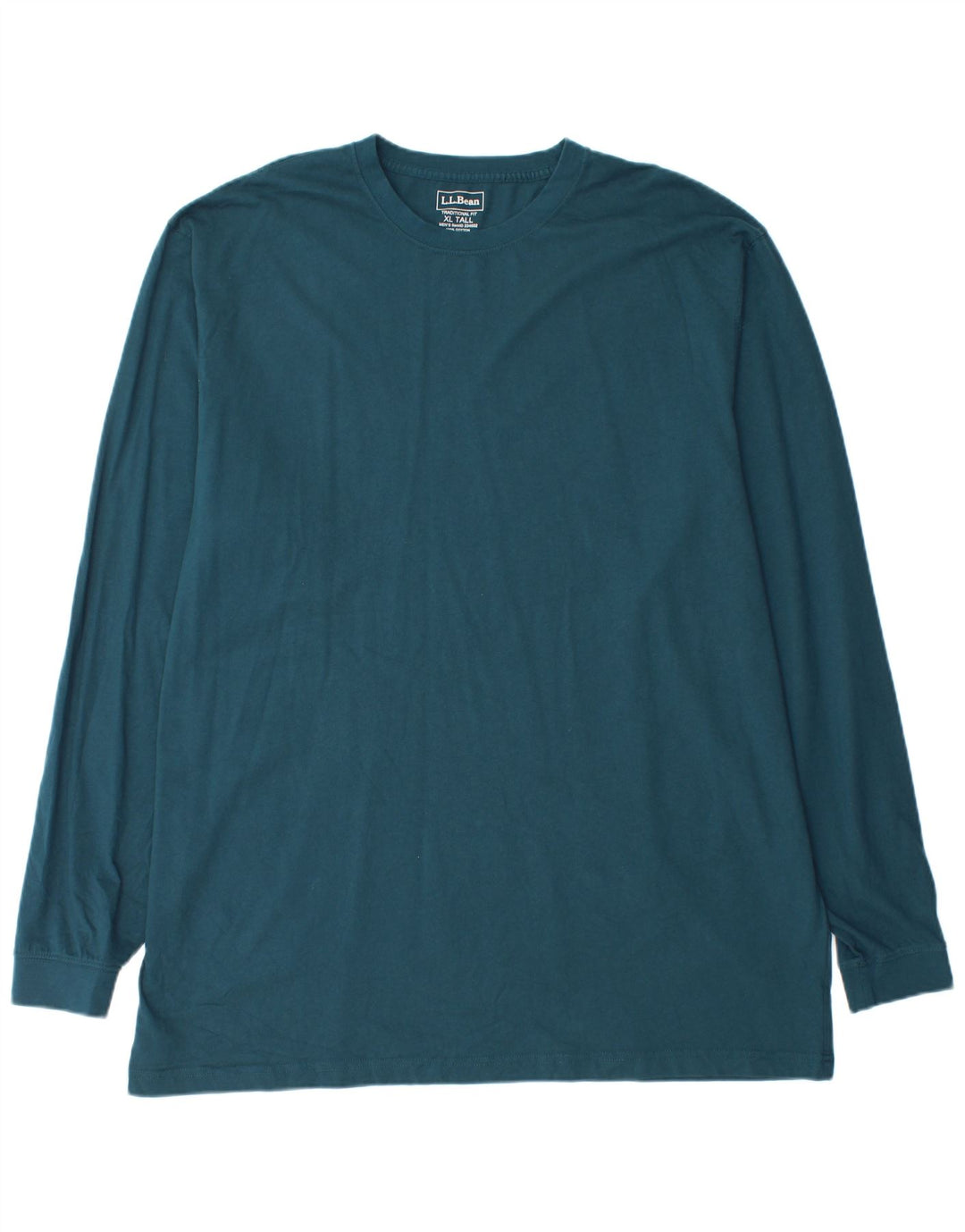L.L.BEAN Langærmet langærmet mænds høj top XL grøn bomuld