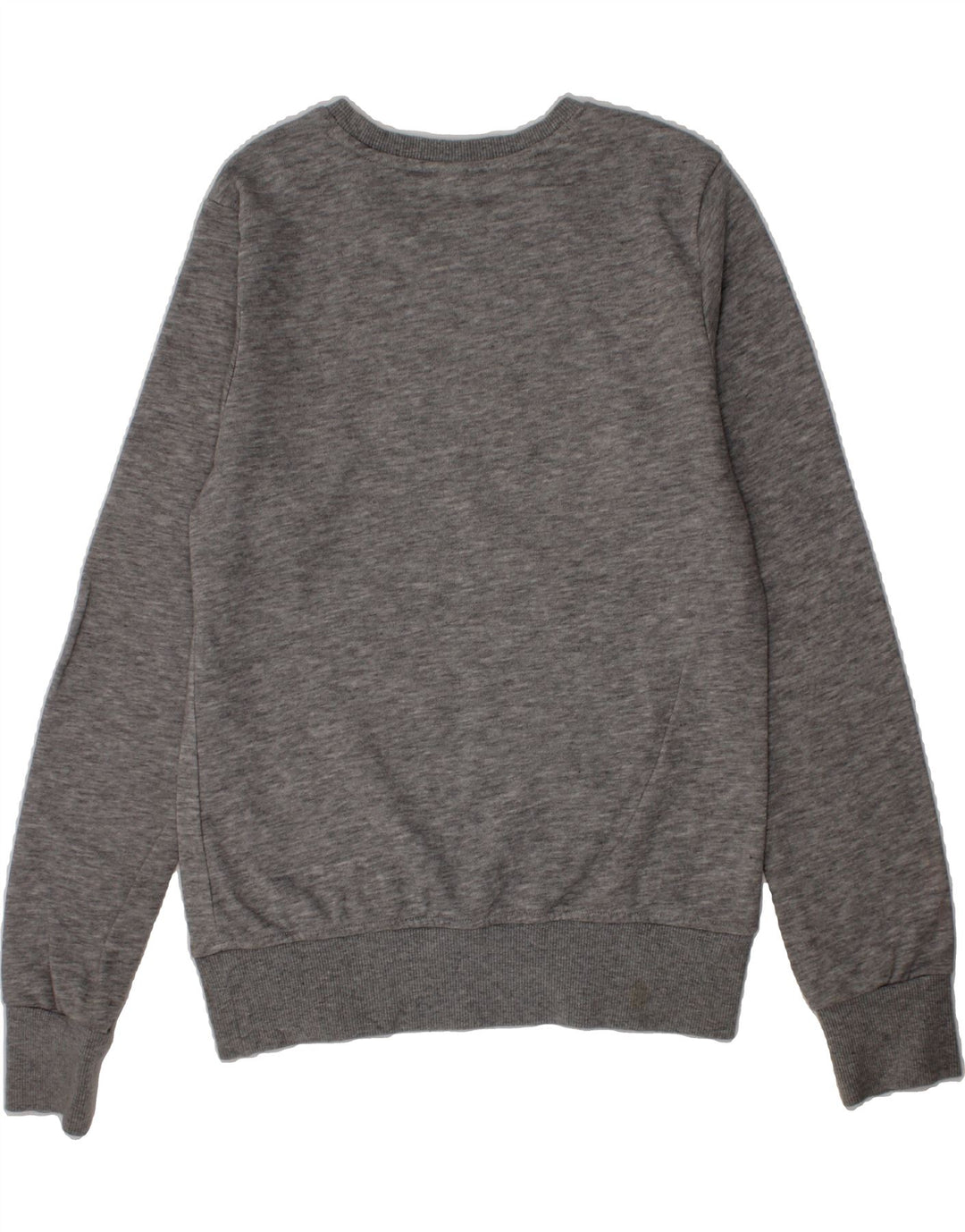 ADIDAS Girls Graphic Sweatshirt Jumper 11-12 Years Grey Vintage Adidas and Second-Hand Adidas from Messina Hembry 