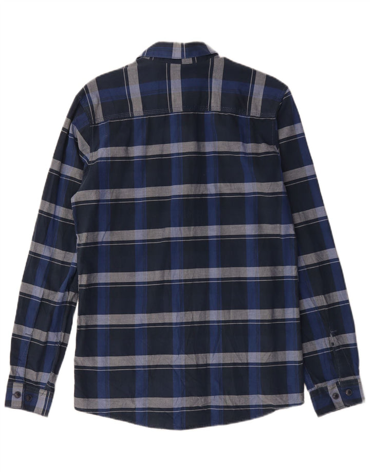 Jack & Jones herreskjorte lille marineblå ternet bomuld