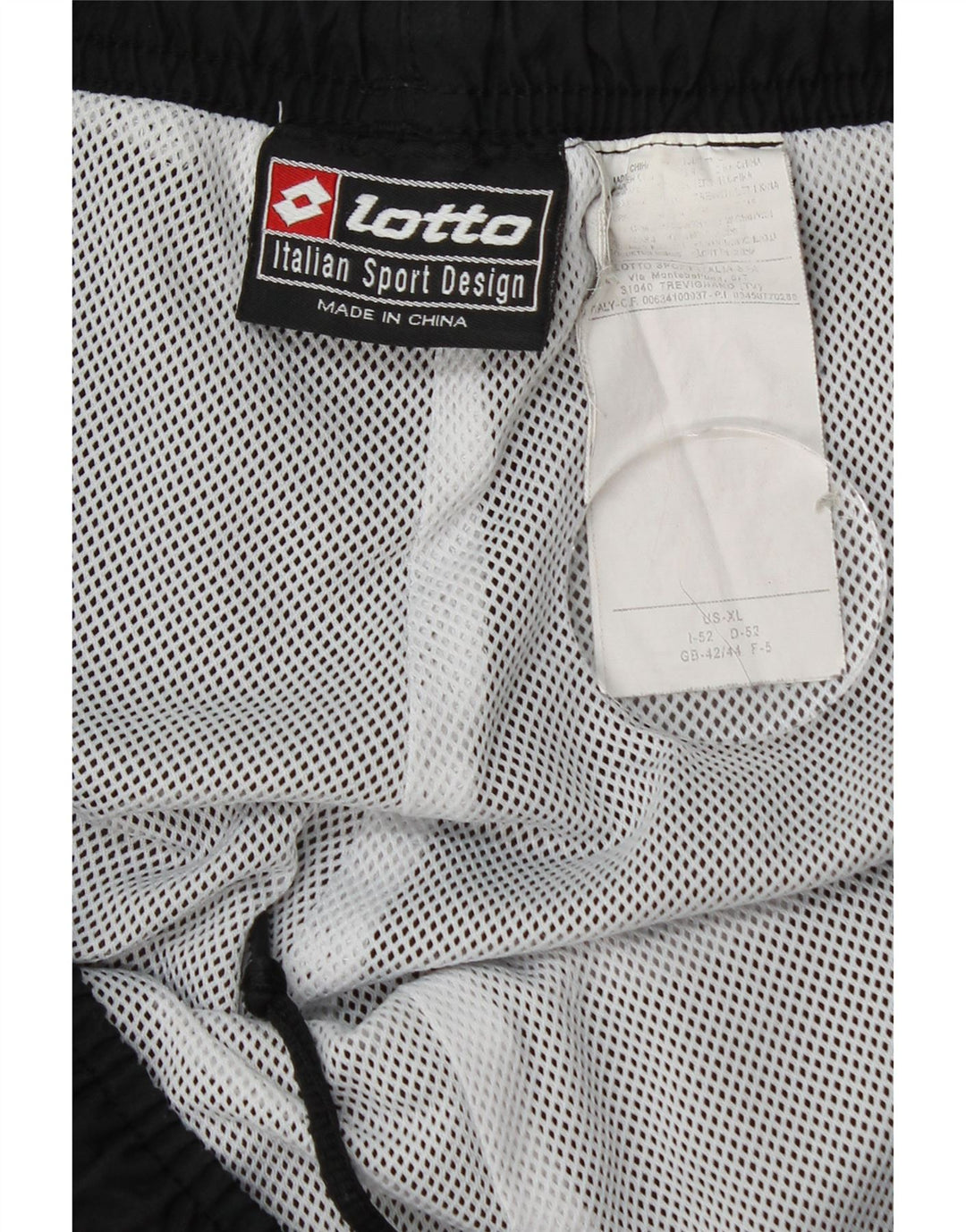 Lotto Herre træningsdragt Bukser UK 42/44 XL Sort Polyester