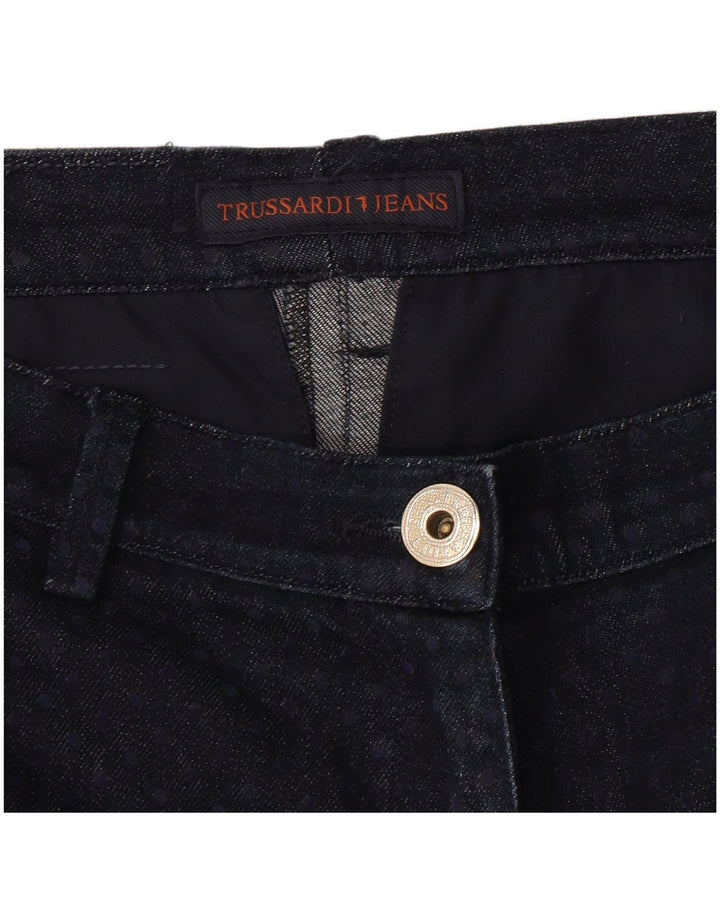 Trussardi lige jeans til kvinder W30 L27 Marineblå plettet