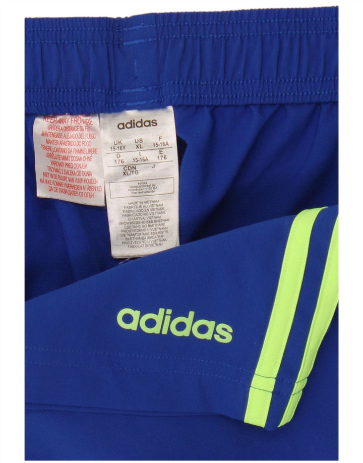 Adidas drenge sportsshorts 15-16 år blå polyester