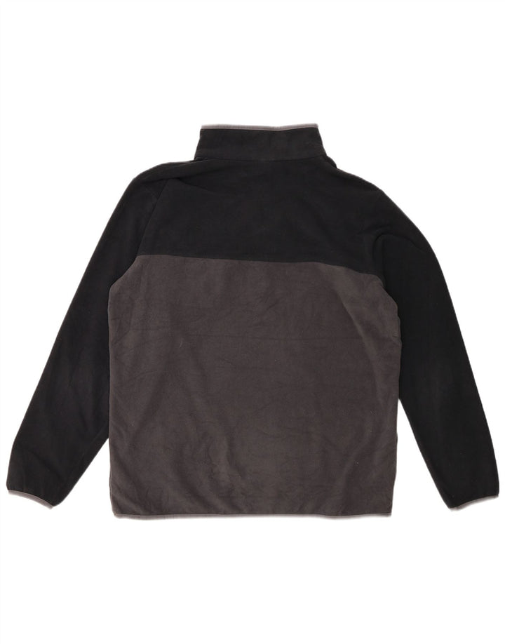 Columbia Herre Button Neck Fleece Jumper Stor Grå Colourblock Polyester