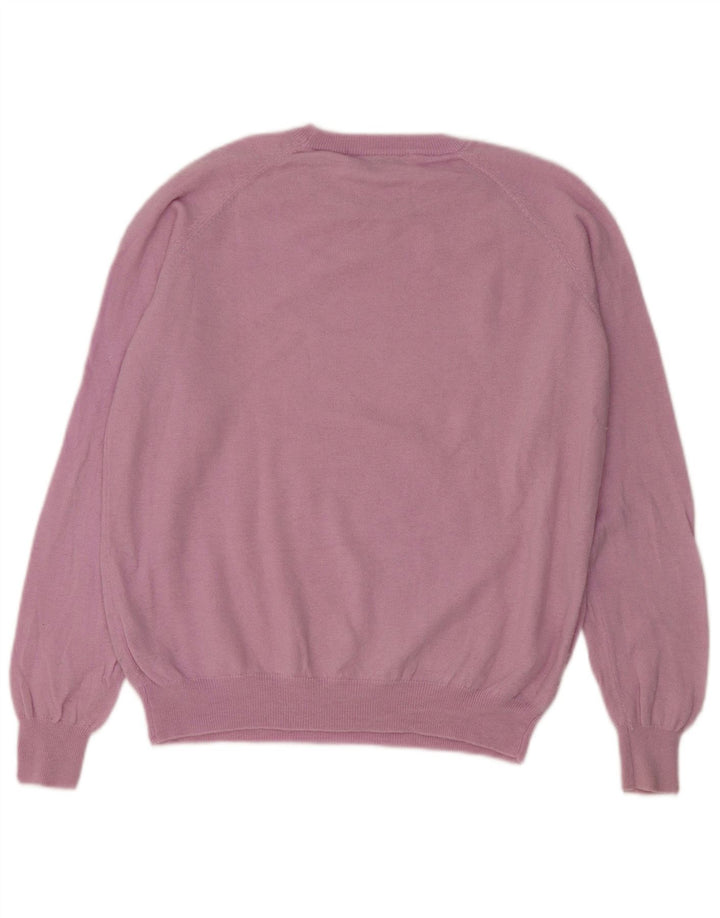 Zara dame sweater med rund hals DK 16 Stor lyserød uld
