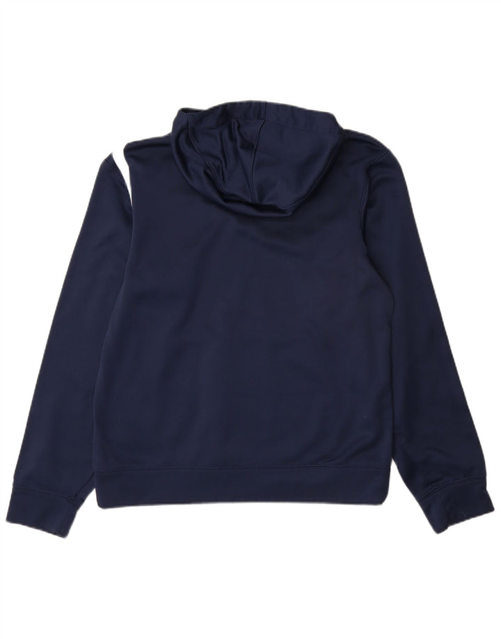 NIKE Dri Fit grafisk hættetrøje til mænd, lille marineblå polyester