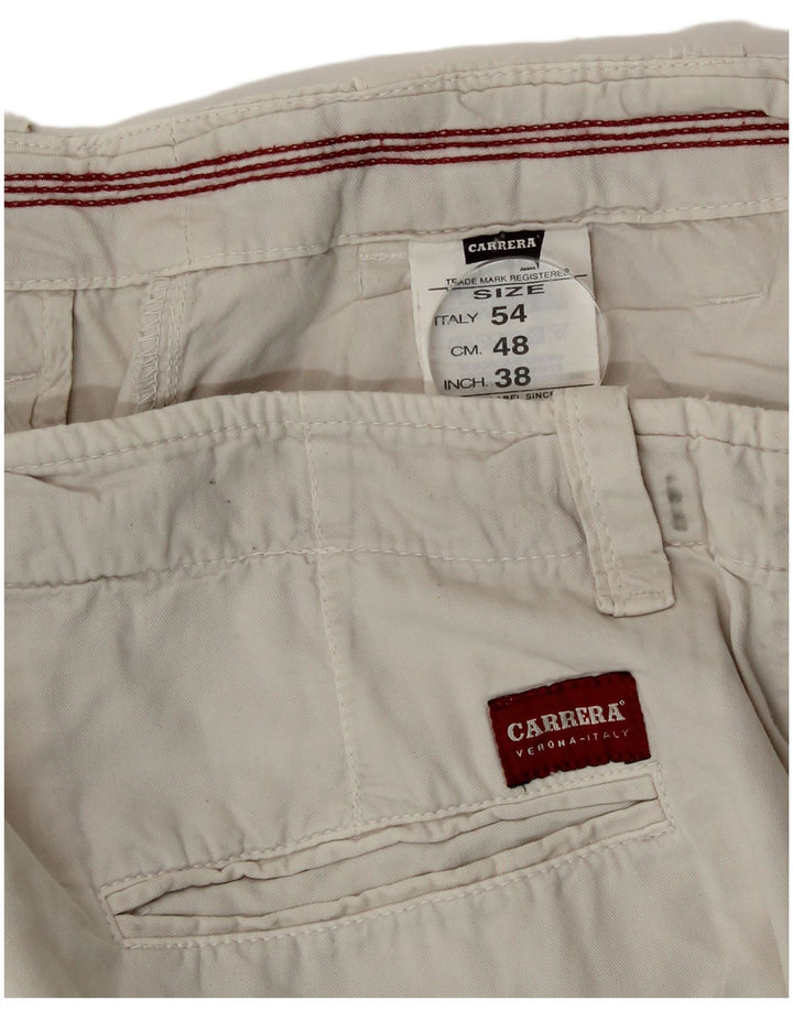 Carrera Herre Chino Shorts IT 54 2XL W38 Hvid Bomuld