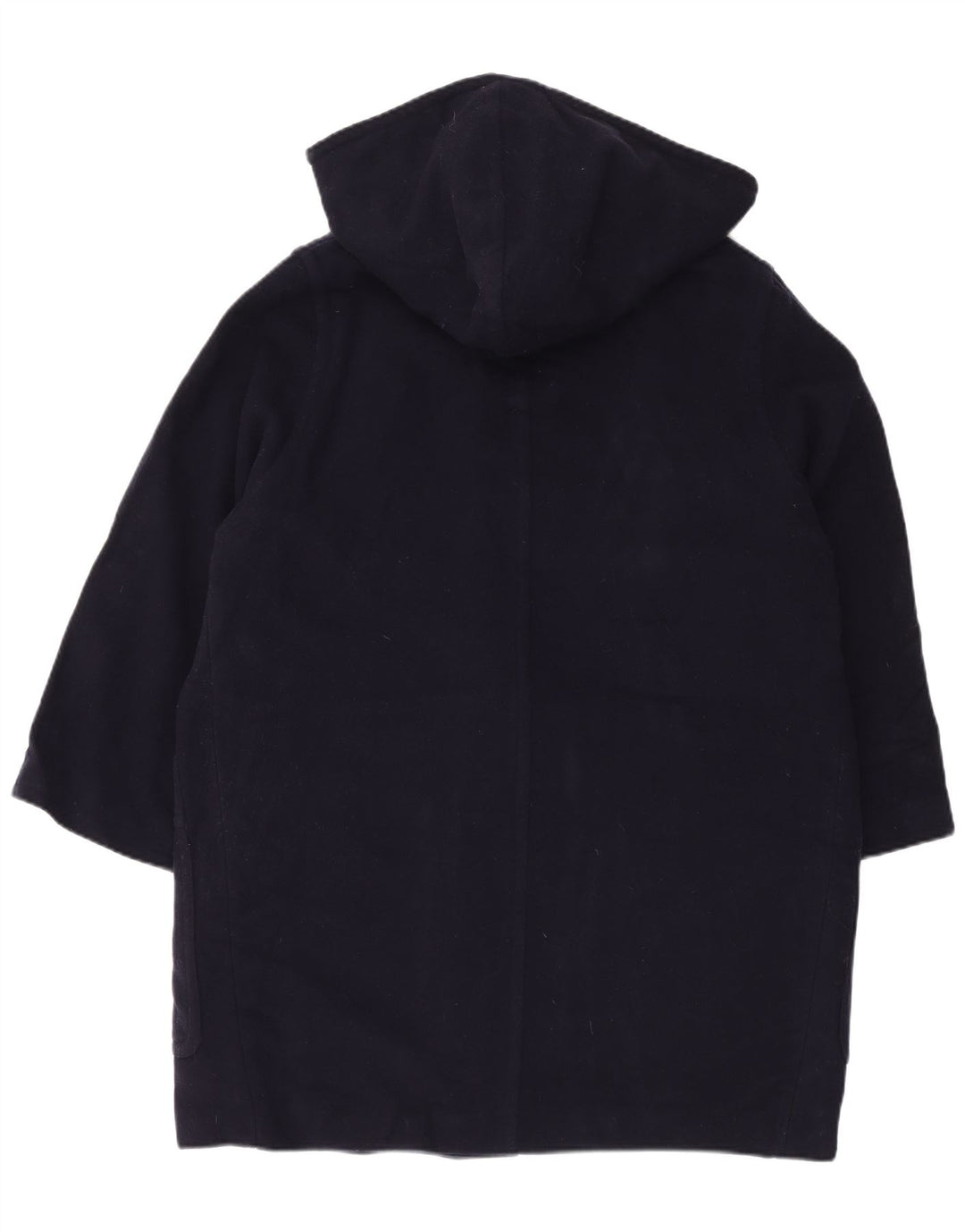 LAURA ASHLEY Dame Oversized Hooded Duffel Coat UK 14 Large Navy Blue