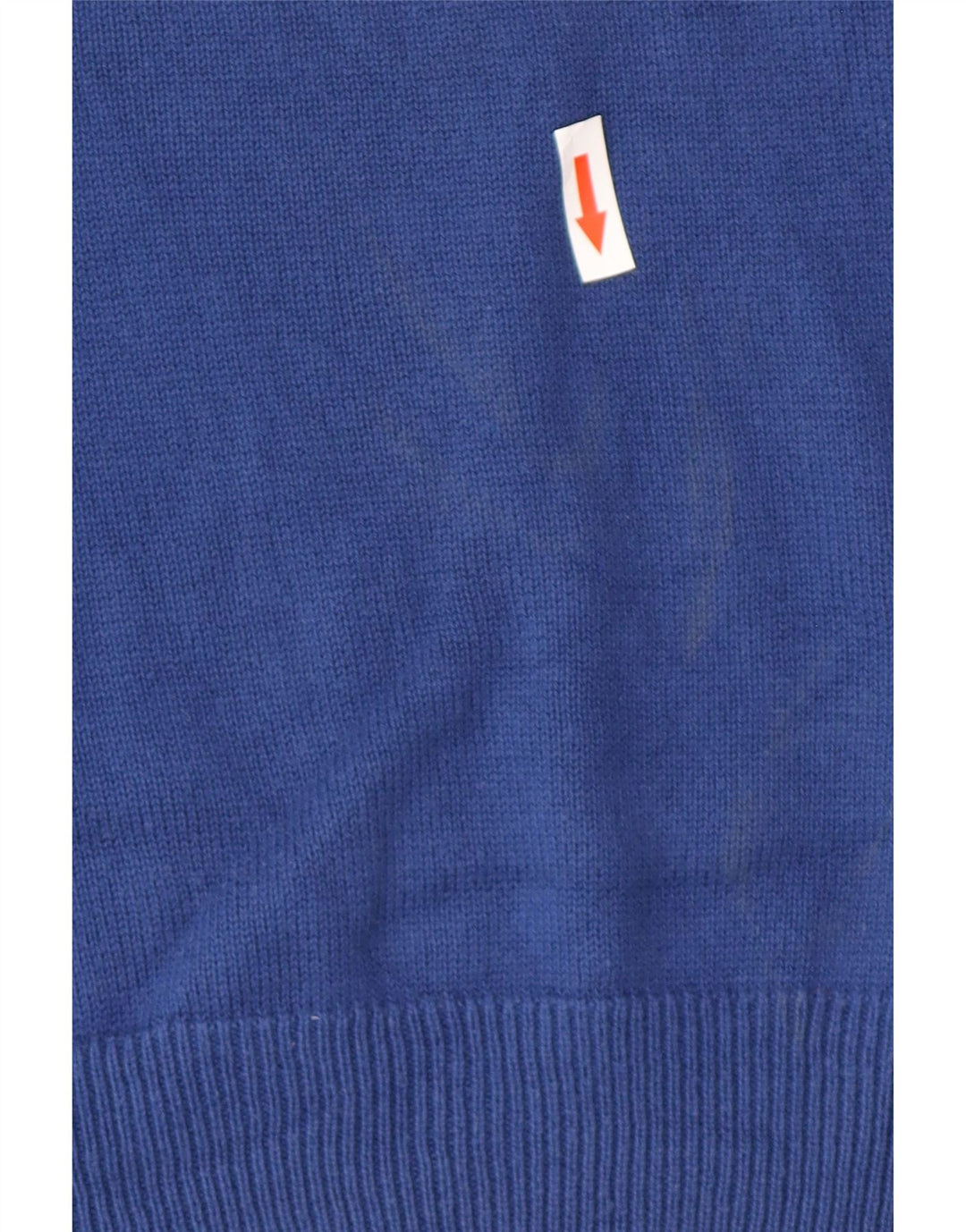 Marks & Spencer Herre Regular Fit V-hals sweater Stor blå bomuld