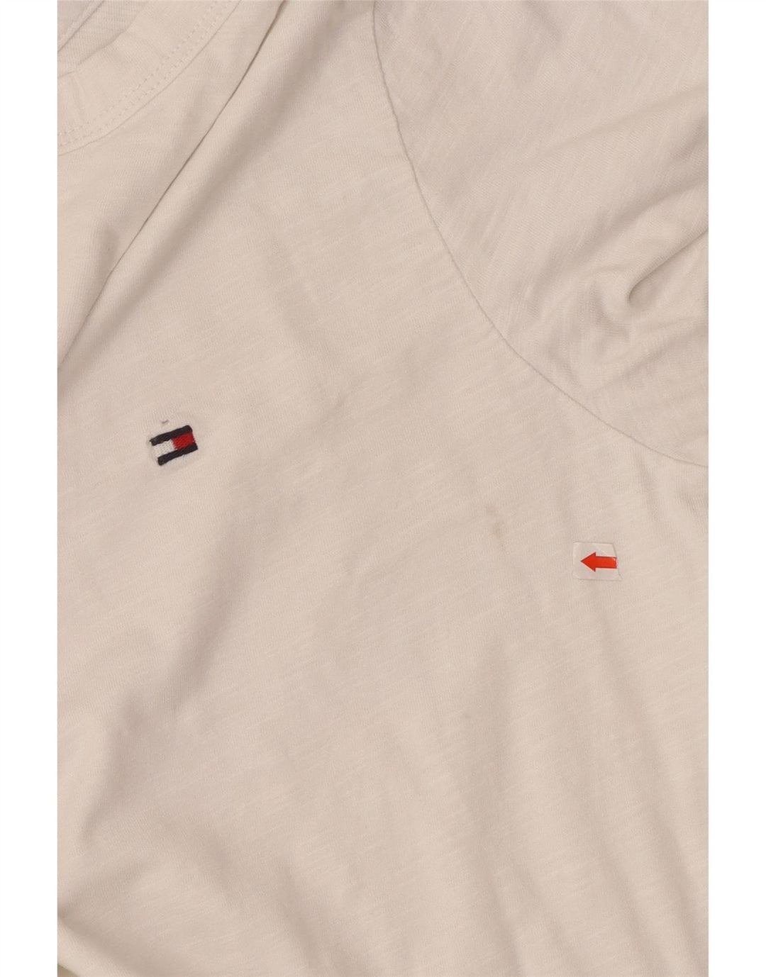 Tommy Hilfiger Herre Regular Fit T-Shirt Top Lille Hvid Bomuld