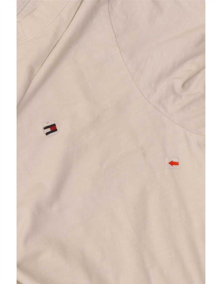 Tommy Hilfiger Herre Regular Fit T-Shirt Top Lille Hvid Bomuld
