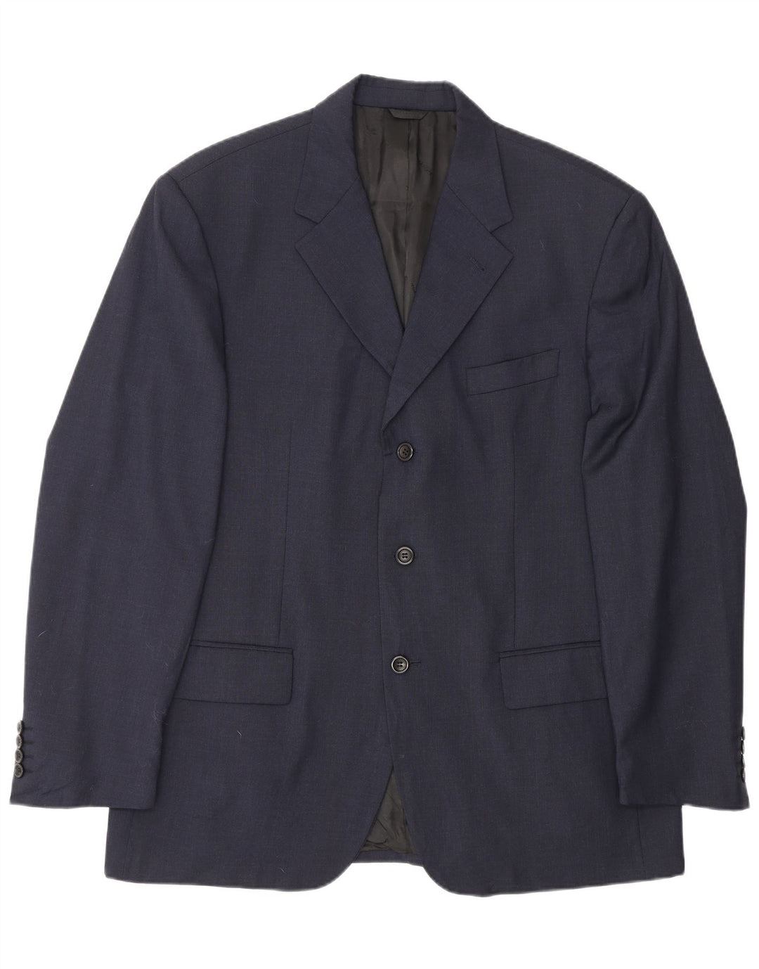 Brooksfield Herre 3-knaps blazerjakke IT 54 2XL Marineblå Uld