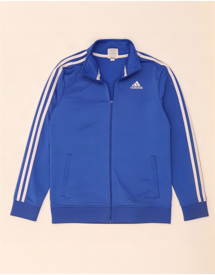 Adidas Grafisk træningsdragt-topjakke til drenge 14-15 år Large Blue Polyester
