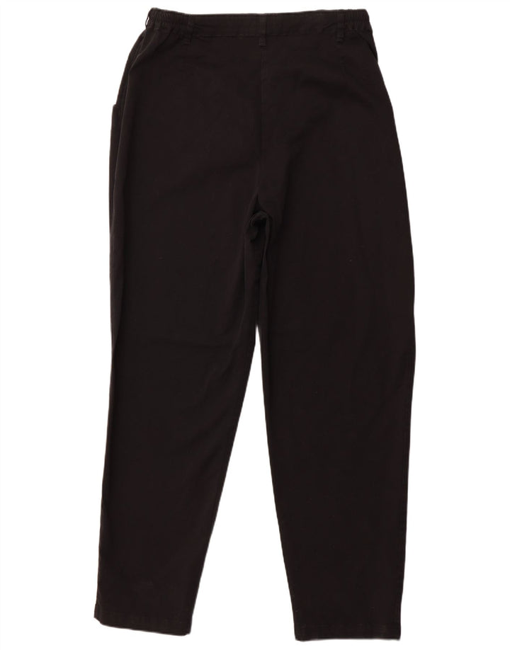 LEE afslappet pasform chinobukser til kvinder US 22 3XL W40 L31 sort bomuld