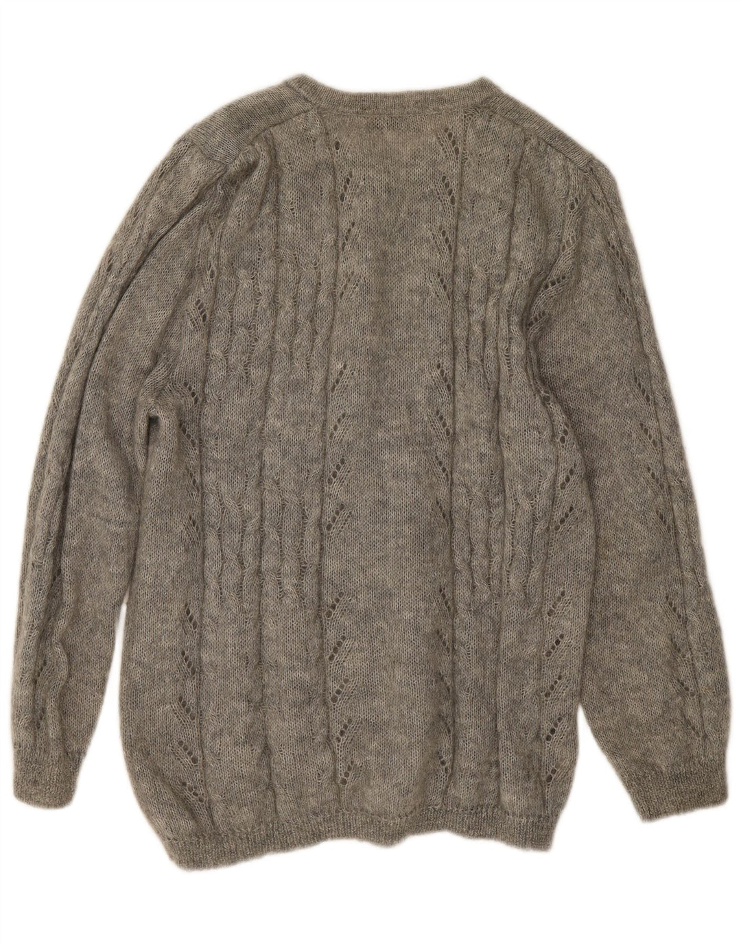 Vintage dame cardigan sweater UK 14 Medium Grey