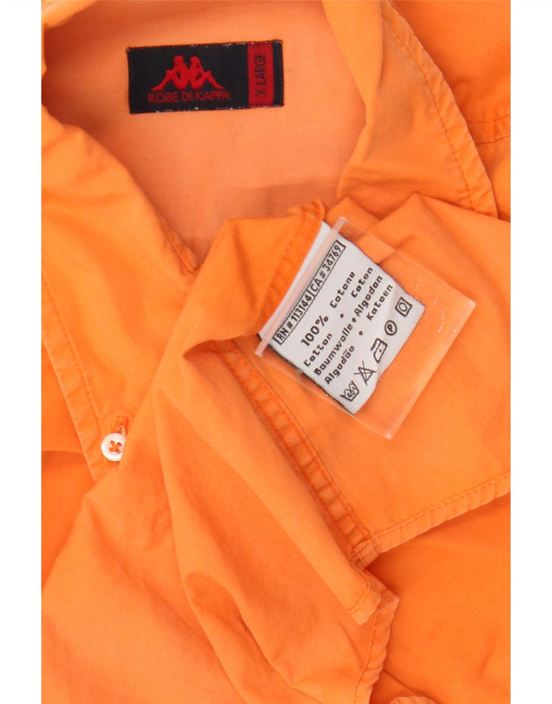 Kappa Herreskjorte XL Orange Bomuld