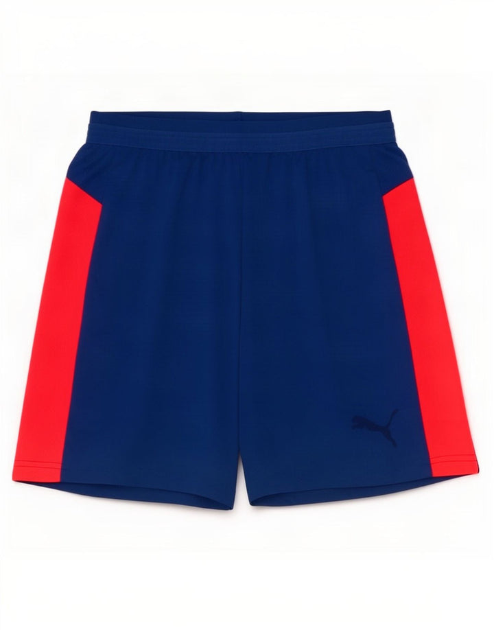 Puma Herre Sportshorts Small Blue Colourblock Polyester
