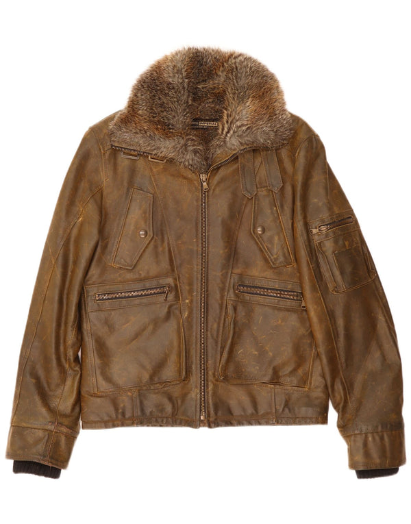 Imperial Herre Læderjakke UK 42 XL Brun Læder