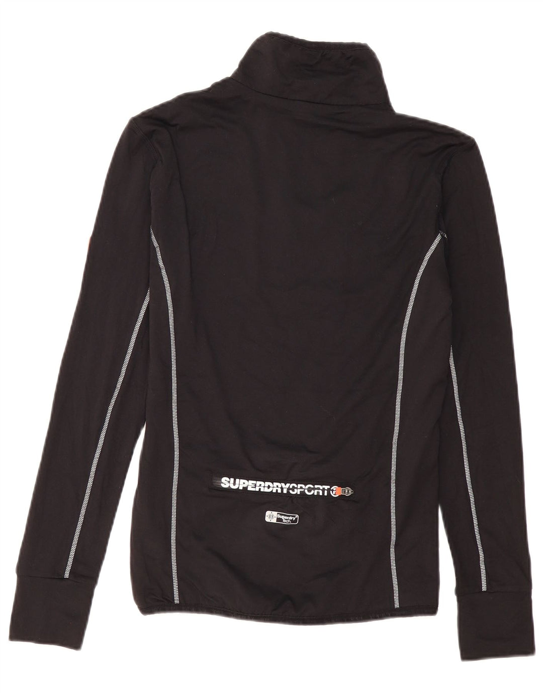 Superdry Herre grafisk lynlås-hals sweater træningsdragt Top Medium Sort