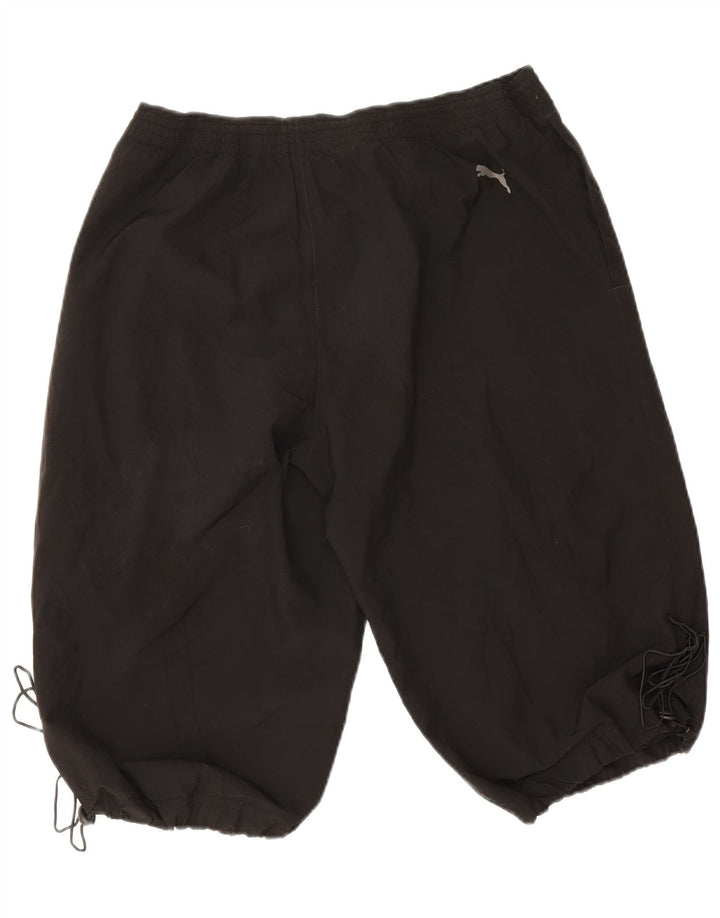 Puma Herre grafiske sportsshorts store sorte polyester