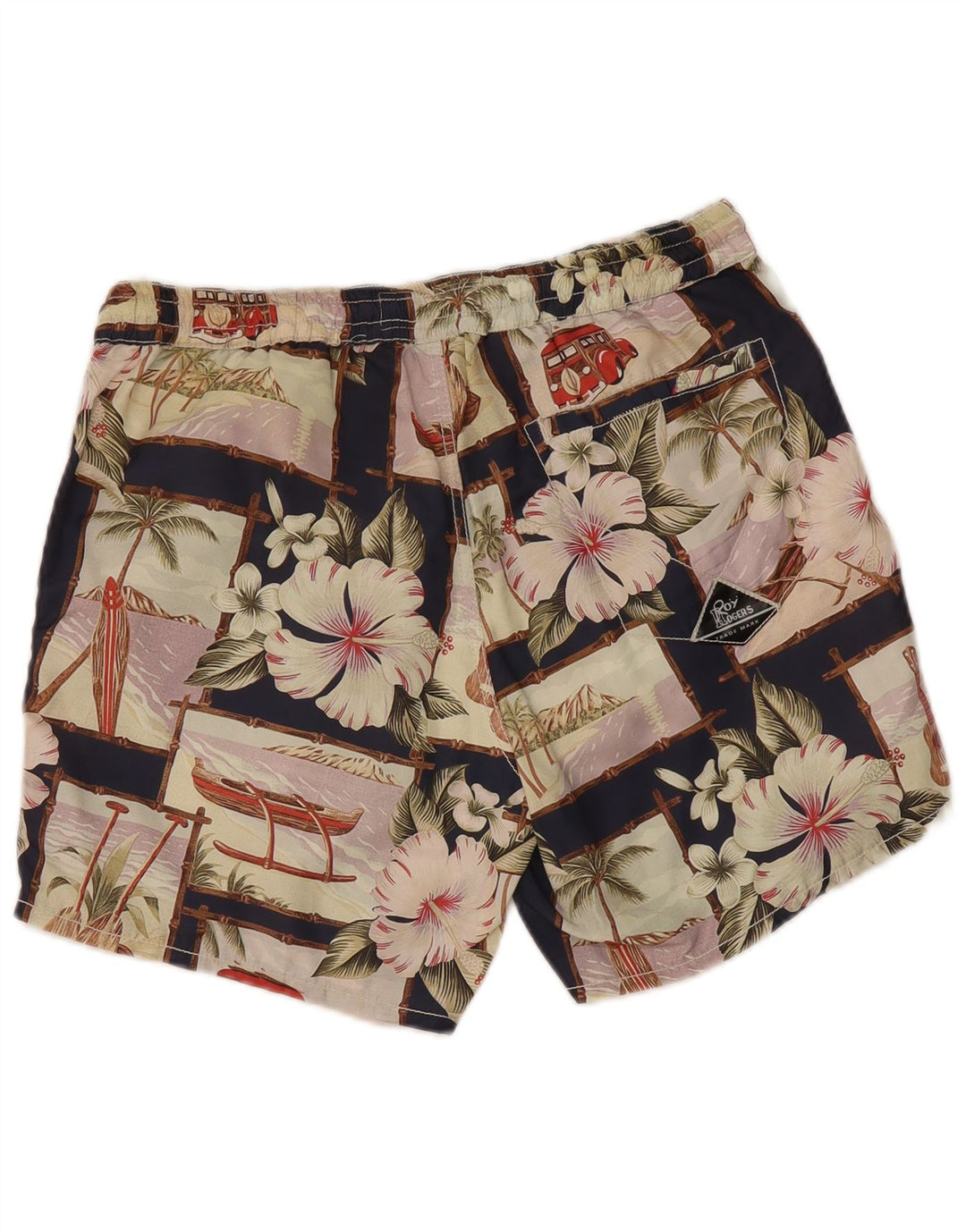Roy Rogers Hawaiian svømmeshorts til mænd Medium flerfarvet patchwork