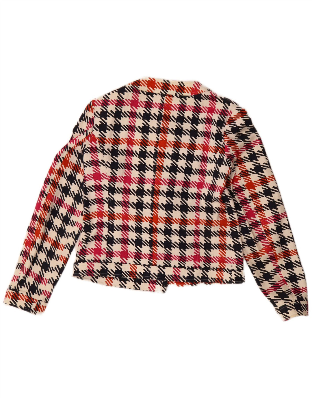 Rød fra Valentino Dame Crop Blazer Jacket IT 42 Medium Flerfarvet