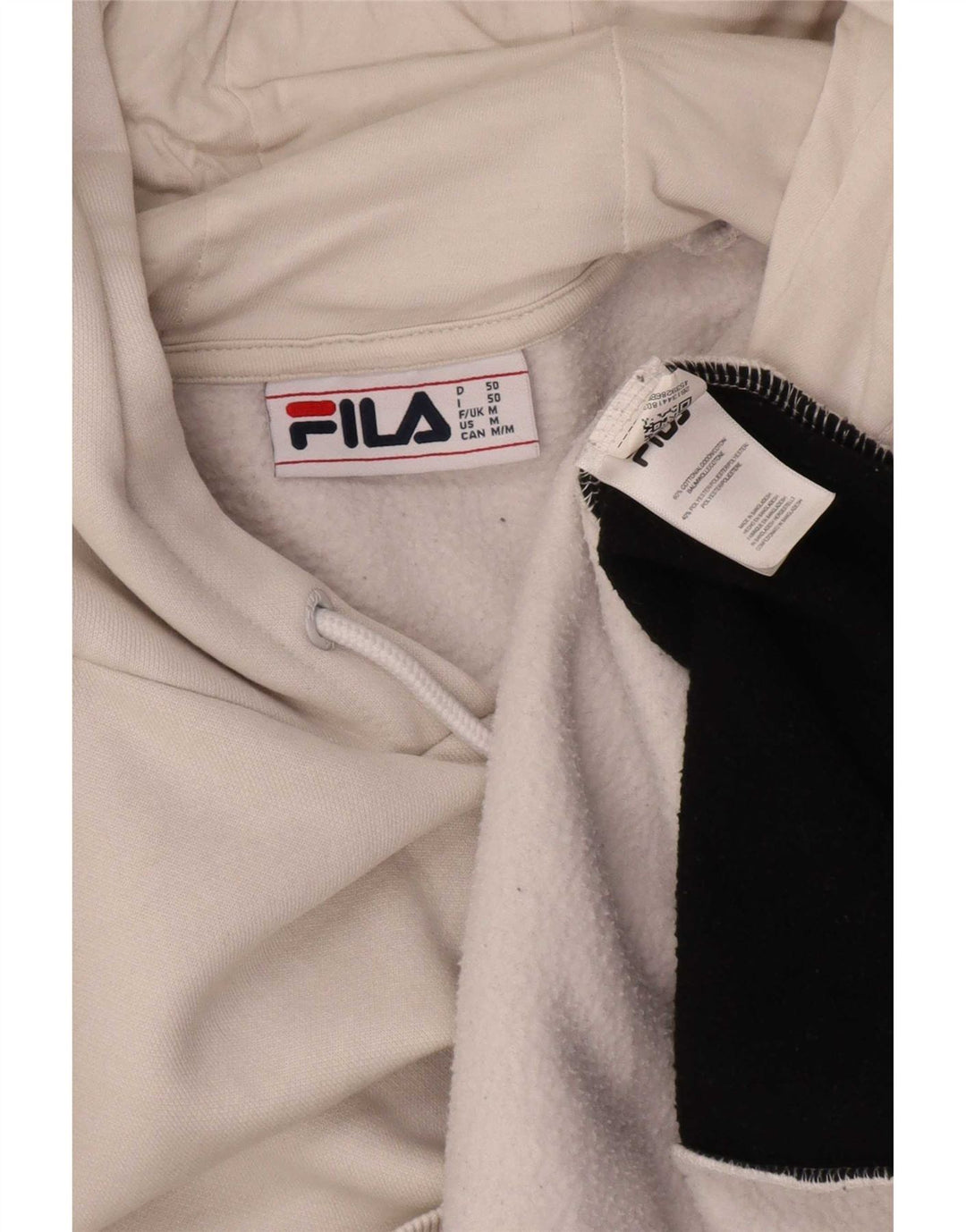 Fila Herre hættetrøje Jumper Medium White Colourblock Bomuld