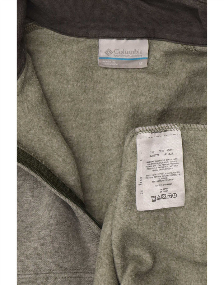 Columbia Sweatshirt med lynlås til kvinder DK 14 Medium grå bomuld