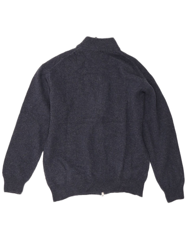 Gant Herre Cardigan Sweater XL Marineblå Lammeuld