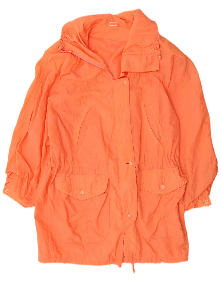 Vintage regnfrakke til kvinder UK 18 XL Orange