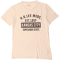LEE Herre Regular Fit Grafisk T-shirt Top Medium Off White Bomuld