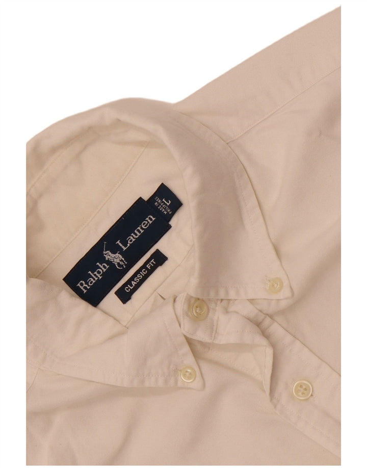 Ralph Lauren Herre Classic Fit skjorte, stor hvid