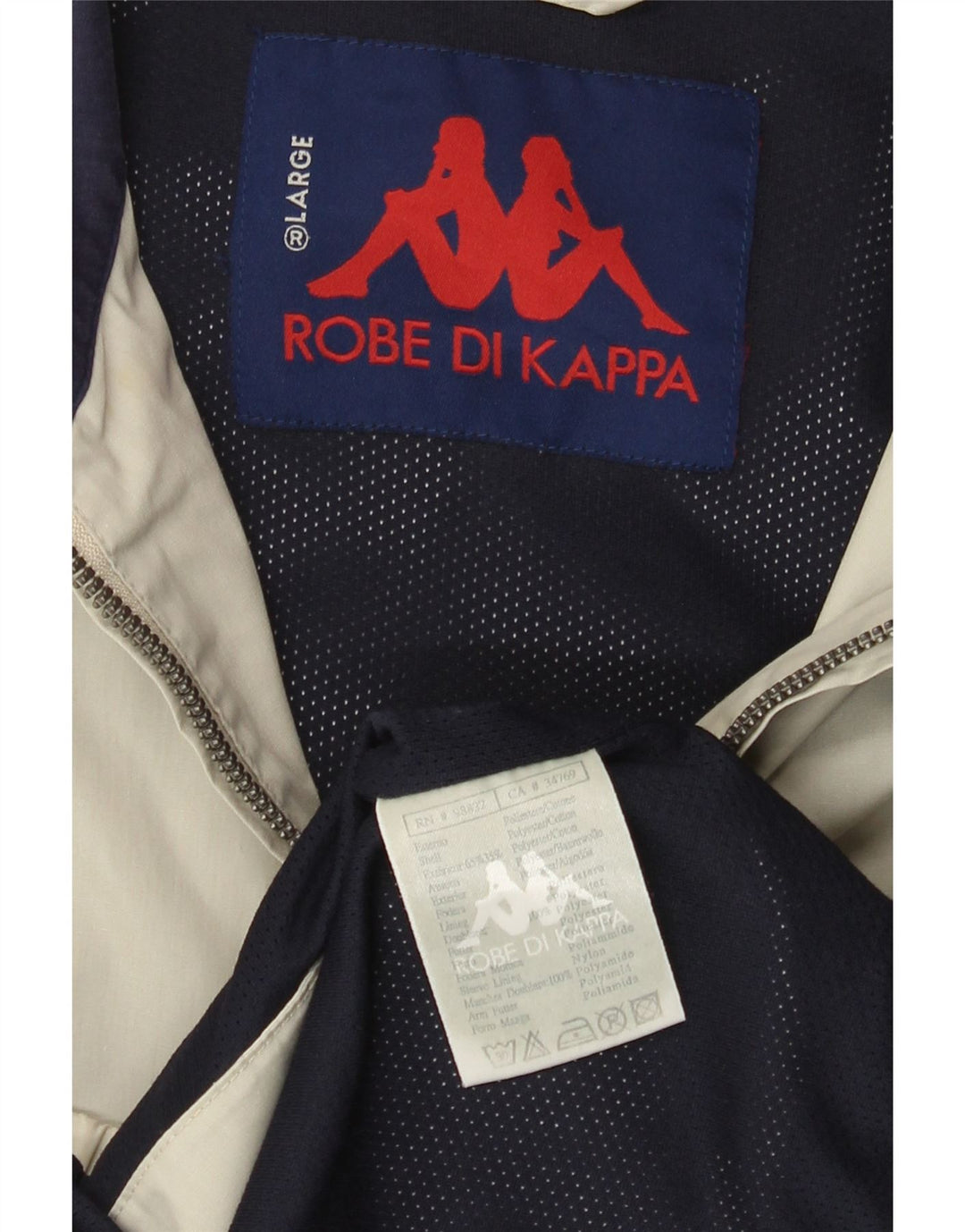 Kappa Herre Bomber Jacket UK 40 Large Beige Polyester