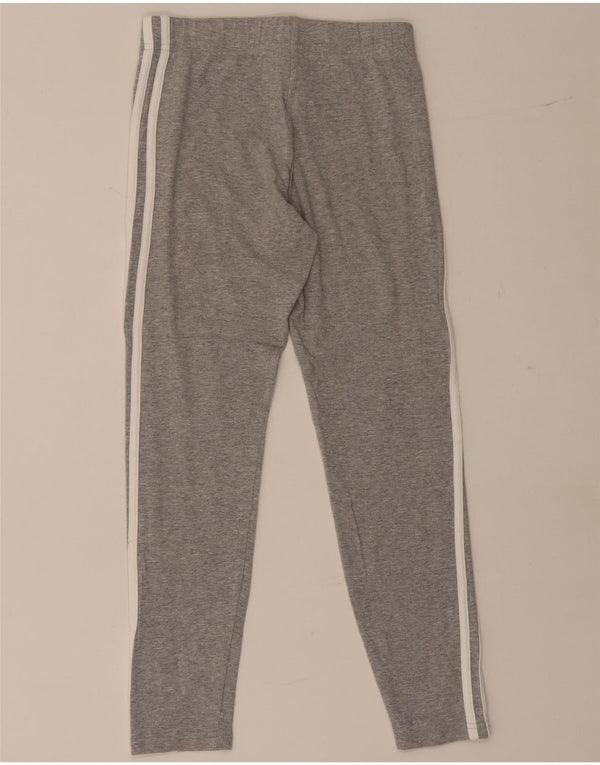 Adidas Pige Leggings 11-12 År Grå Bomuld