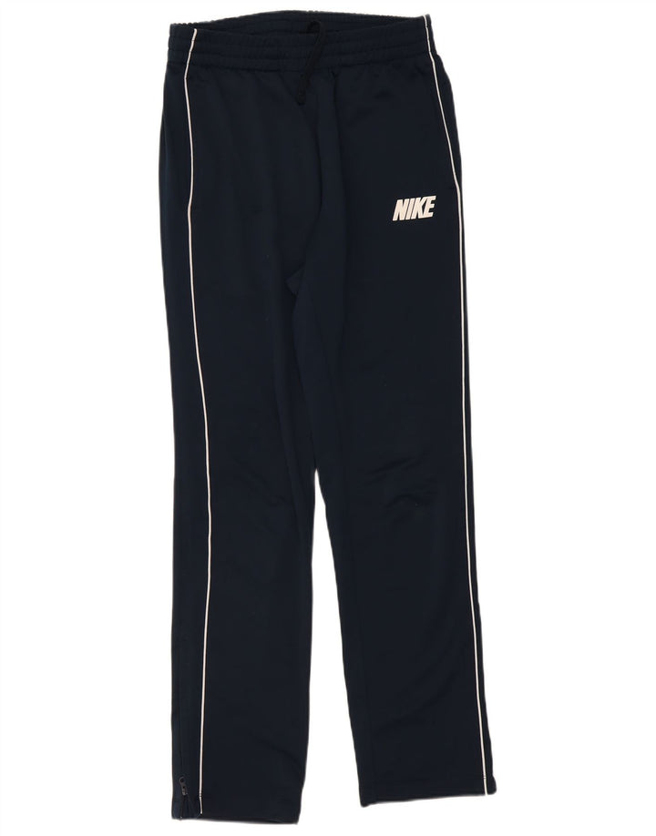 Nike træningsdragtbukser til kvinder UK 10 Small Navy Blue Polyester