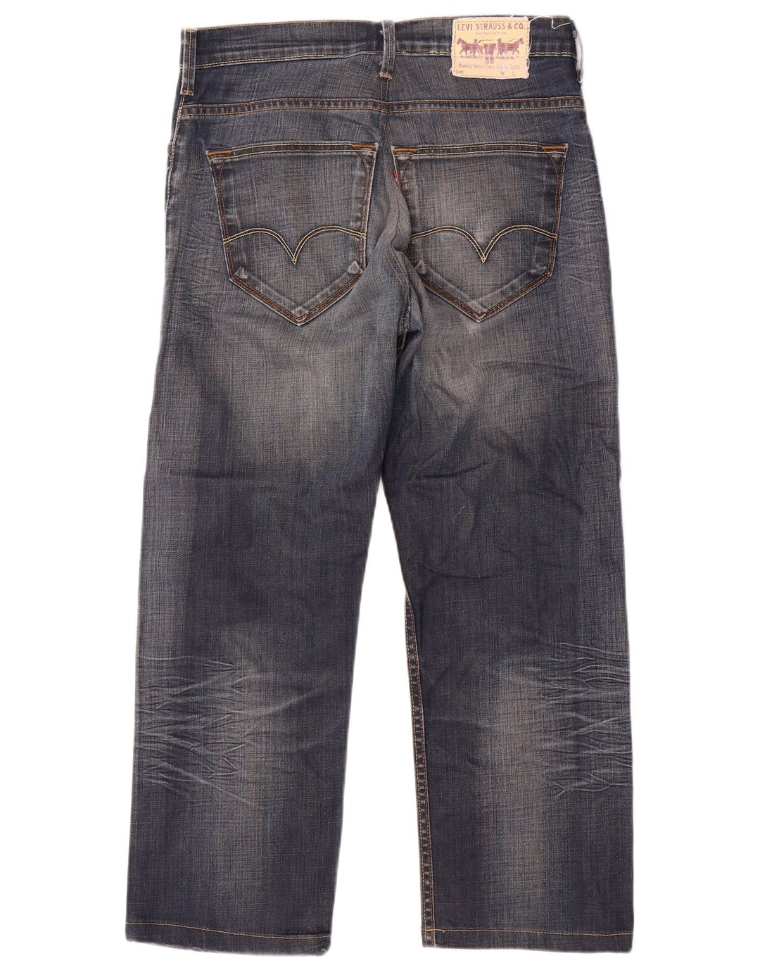 Levi's Straight Jeans til mænd W34 L29 blå bomuld