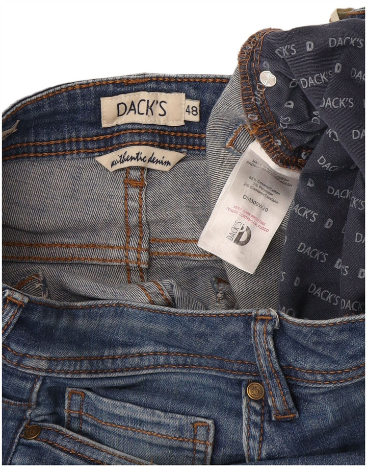 Dacks Dame Crop Slim Jeans IT 48 XL W32 L26 Blå Bomuld