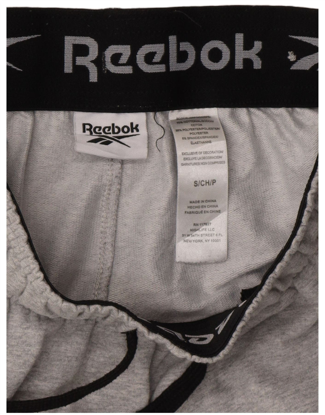 Reebok Herre træningsdragt Bukser Joggers Små Grå Bomuld