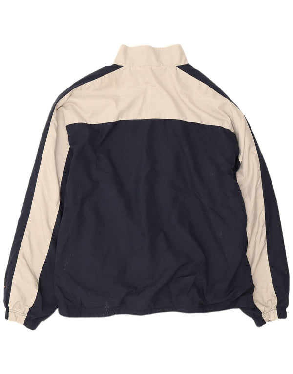 Ellesse Herre Pullover Tracksuit Top Jakke Medium Navy Blue Colourblock