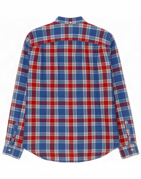 Gap Mens Shirt Large Blue Plaid Cotton