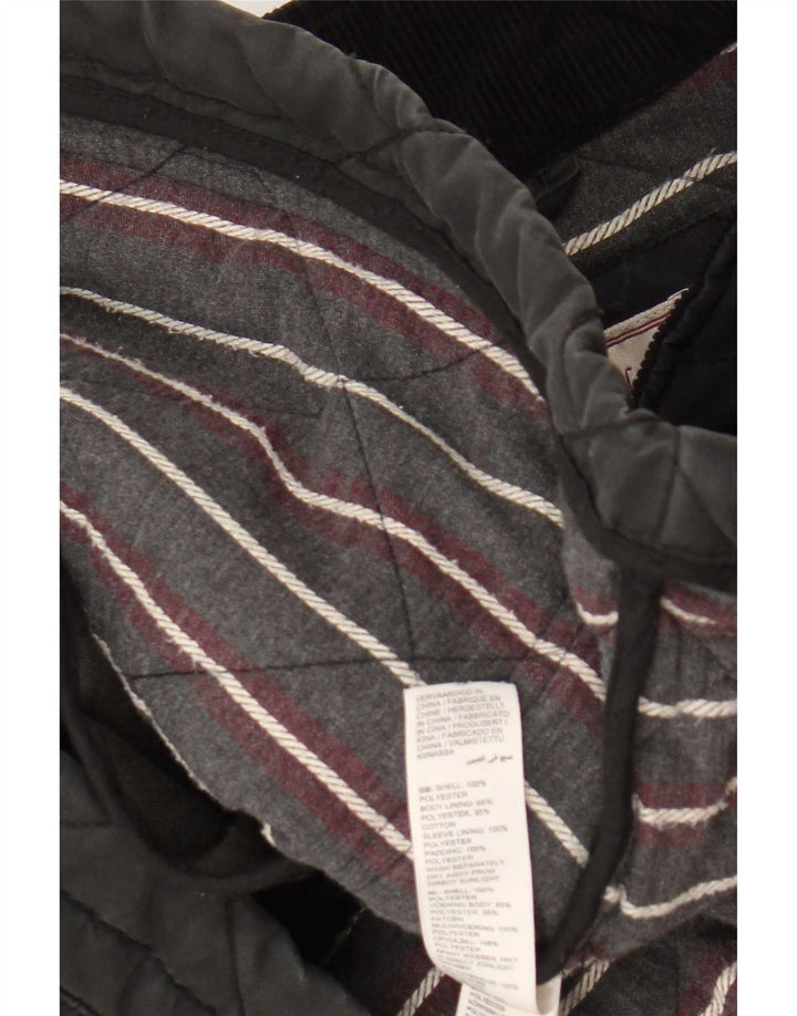 Fat Face Herre quiltet jakke UK 42 XL Sort Polyester